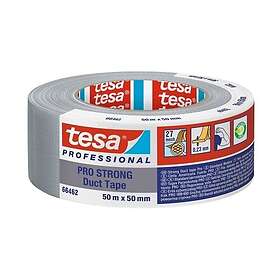 Tesa Lærredstape 50mmx50m sølv