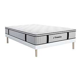 YSMÉE American Dream Ensemble 160 X 200 Cm Sommier + Matelas Ressorts Ensachés S