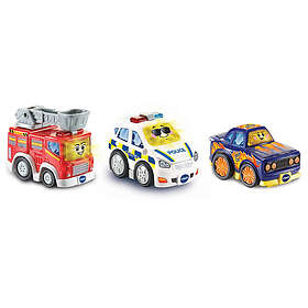 Vtech Toot-Toot Drivers 3 pieces Fire Engine Police Car Racer Inte