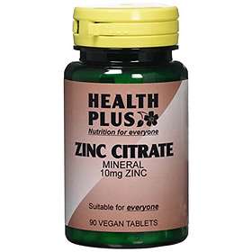 Health Plus Zinc Citrate 10mg 90 Tablets