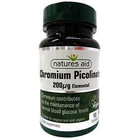 Natures Aid Chromium Picolinate 200mcg 90 Tabletter