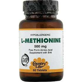 Country Life L-Methionine 500mg 60 Tabletter