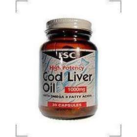 FSC High Potency Cod Liver Oil 1000mg 90 Capsules