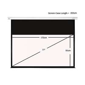 Sapphire AV Mayfair Electric Trigger Matt White 16:9 77" (170x96)