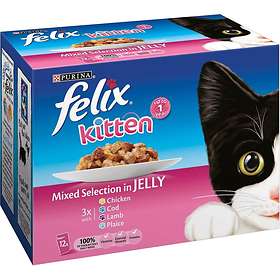 Purina Felix Kitten As Good As It Looks Mixed Selection 12x0.1kg