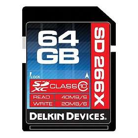 Delkin SDXC Class 10 266x 64GB