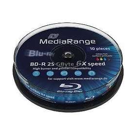 MediaRange BD-R 25Go 6x Pack de 10 Spindle Imprimable