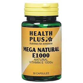 Health Plus Mega Natural E1000 30 Capsules