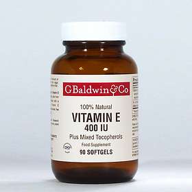 Baldwins Nutrition Vitamin E 400 Iu Mixed Tocopherols 90 Kapslar