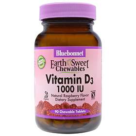 Bluebonnet Nutrition Earth Sweet Vitamin D3 1000IU Chewable 90 Tablets