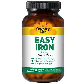 Country Life Gluten Free Easy Iron 25mg 90 Capsules