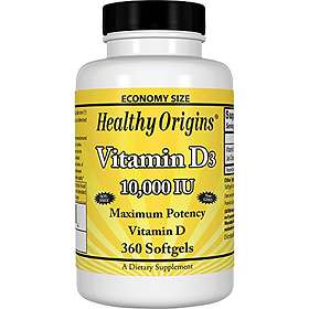 Healthy Origins Vitamin D3 10000IU 360 Capsules