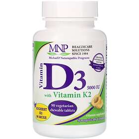 Michael's Naturopathic Programs Vitamin D3 + K2 5000IU 90 Tablets