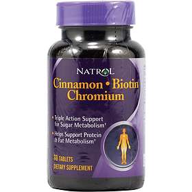 Natrol Cinnamon-Biotin Chromium 60 Tabletter