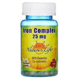 Nature's Life Iron Complex 25mg 50 Veggie Capsules