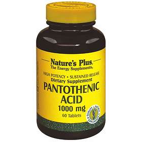 Nature's Plus Pantothenic Acid 1000mg 60 Tablets