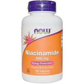 Now Foods Niacinamide 500mg 100 Kapslar