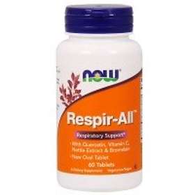 Now Foods Respir-All 60 Tabletter