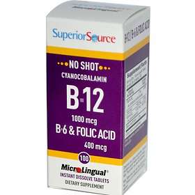 Superior Source Cyanocobalamin B12 1000mcg 100 Tablets