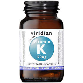 Viridian Vitamin K 50mcg 30 Capsules