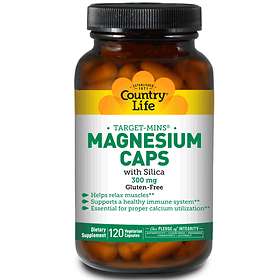 Country Life Gluten Free Magnesium Caps 300mg 120 Capsules