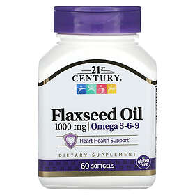 21st Century Flaxseed Oil 1000mg 60 Capsules
