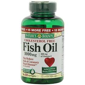 Nature's Bounty Cholesterol Free Fish Oil Omega-3 1000mg 135 Capsules