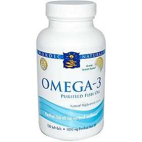 Nordic Naturals Omega-3 Purified Fish Oil 120 Kapslar