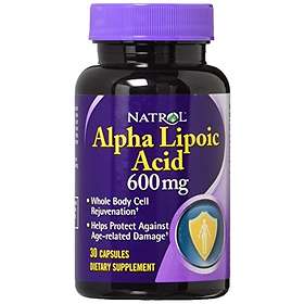 Natrol ALA Alpha Lipoic Acid 600mg 30 Kapsler