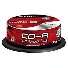 EMTEC CD-R 700MB 52x 25-pack Spindel