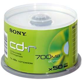 Sony CD-R 700MB 48x 50-pack Cakebox