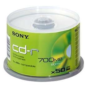 Sony CD-R 700MB 48x 50-pack Spindle Inkjet