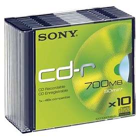 Sony CD-R 700MB 48x 10-pack Slimcase