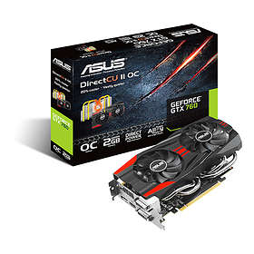 Asus GeForce GTX 760 DirectCU II OC HDMI DP 2xDVI 2GB