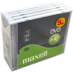 Maxell DVD+R 4,7GB 8x 5-pack Jewelcase