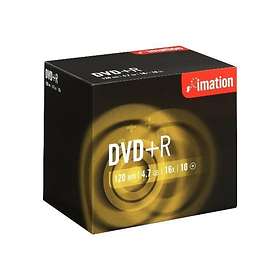 Imation DVD+R 4,7Go 16x Pack de 10 Boîtier cristal