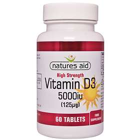 Natures Aid High Strength Vitamin D3 5000IU 60 Tablets