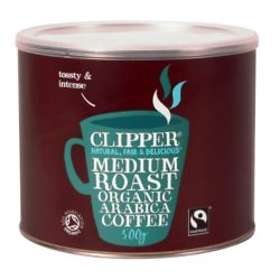 Clipper Coffee Medium Roast Organic Arabica 0.5kg