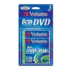 Verbatim DVD-RW 8cm 1.4GB 2x 3-pack Extra Protection Slim Case