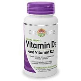 Bio-Life Vitamin D3 & K2 90 Kapsler