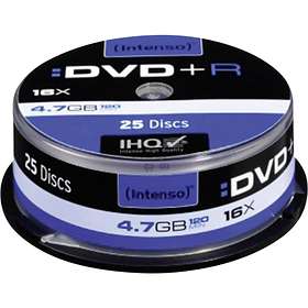 Intenso DVD+R 4,7GB 16x 25-pack Spindel