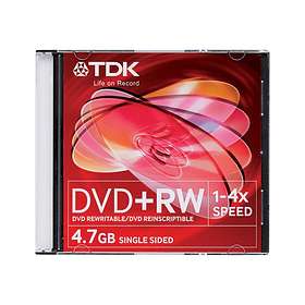 TDK DVD+RW 4.7GB 4x 10-pack Jewel Case