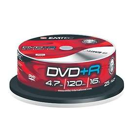 EMTEC DVD+R 4,7Go 16x Pack de 25 Spindle