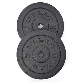 Golds Gym Cast Iron Standard Weight Plate 2x10kg
