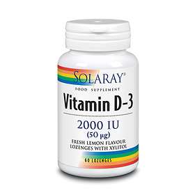 Solaray Vitamin D-3 2000IU 60 Kapslar