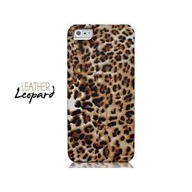 Novoskins Luxury Leather Leopard Print Hard Case for iPhone 5/5s/SE