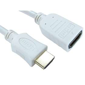 Cables Direct Gold HDMI - HDMI High Speed with Ethernet M-F 1m