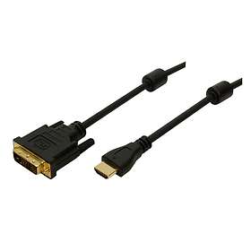 LogiLink Gold HDMI - DVI-D Single Link F-M 2m