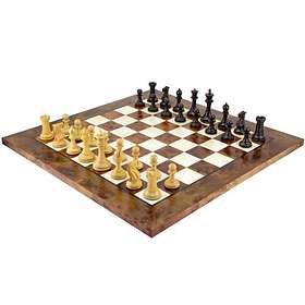 Old English Elite Ebony And Briar Luxury Chess Set