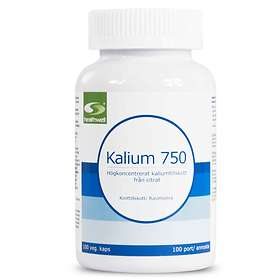 Healthwell Kalium 750 100 Kapsler